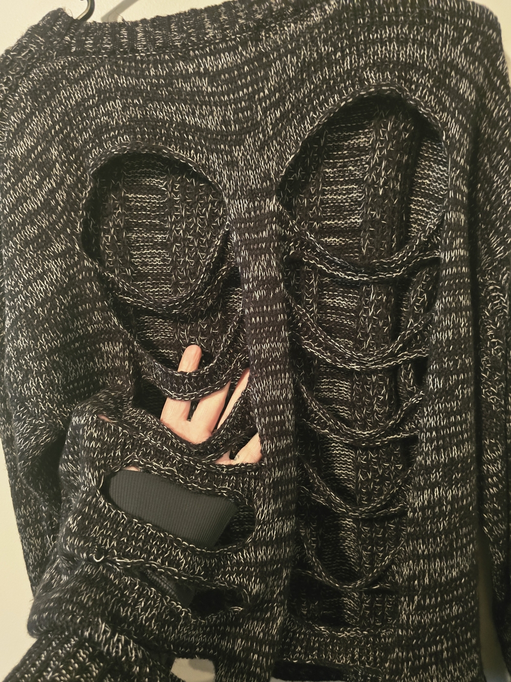 Hot Topic Back Slashed Knit Sweater - Picture 5 of 5